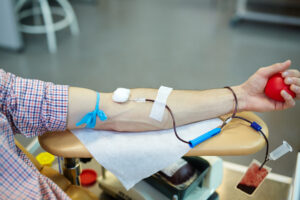 Blood donating